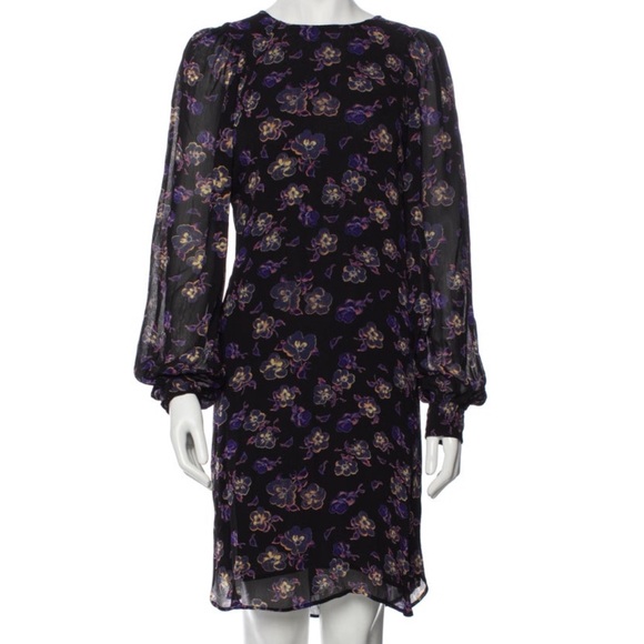 like-new GANNI Moody Floral Shift dress - Picture 3 of 4
